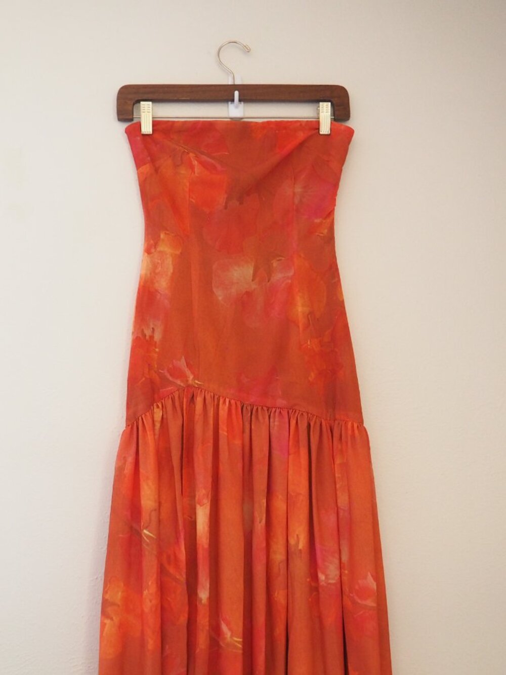 Peppermayo Eden Strapless Amber Maxi Dress sz US 0 - Picture 5 of 11